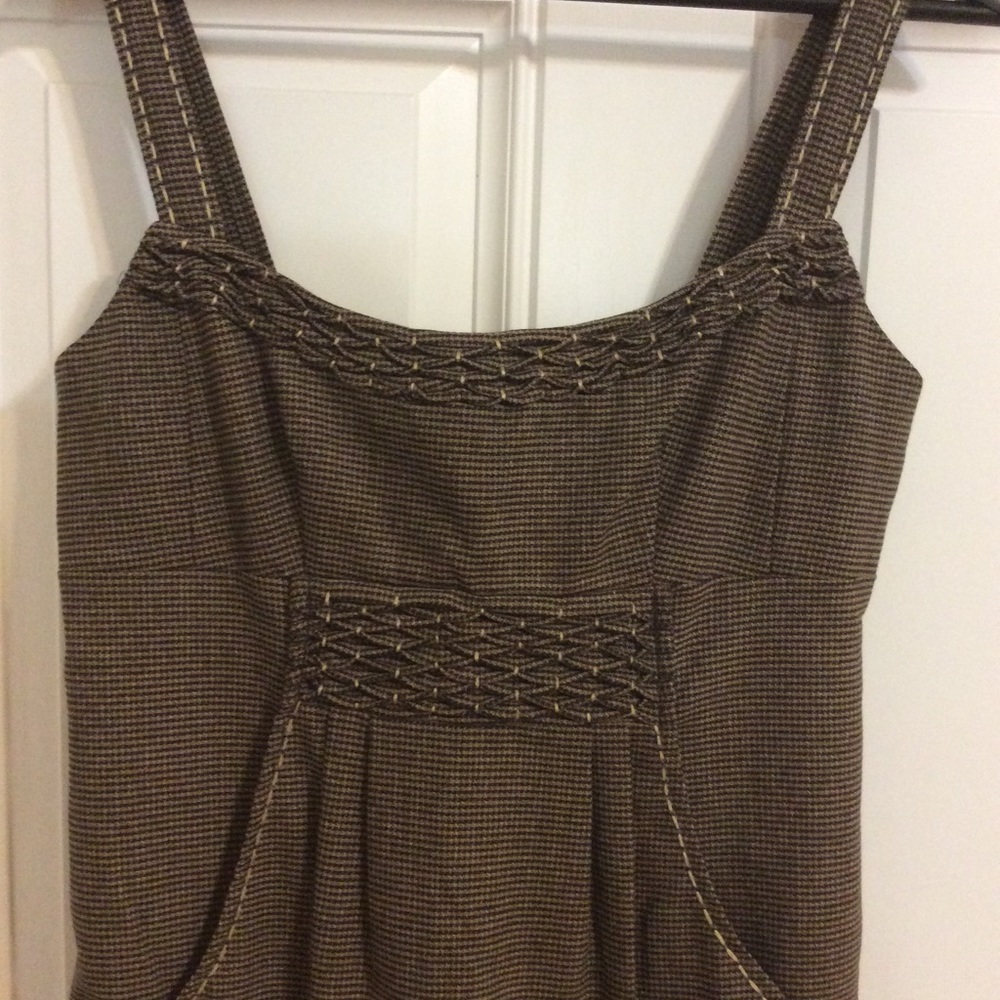 Nanette Lepore Brown Textured Dress